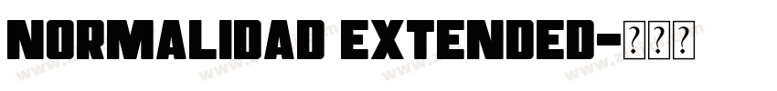 Normalidad extended字体转换